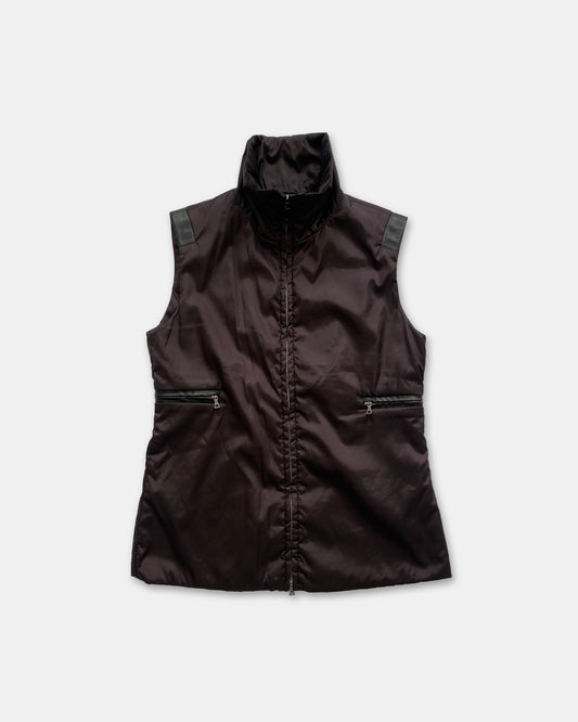 Jil Sander 1990s Zipp Vest Purple