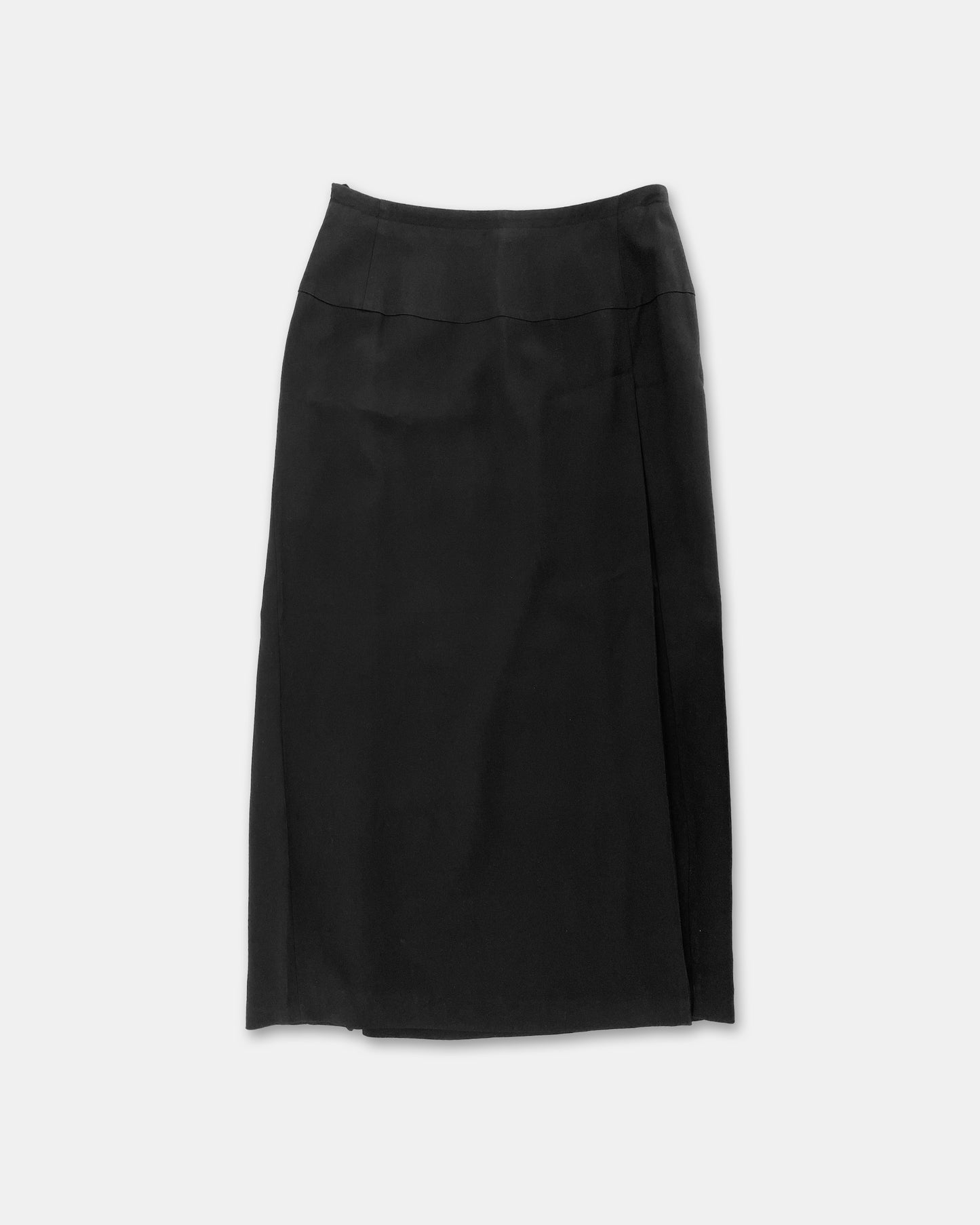 Joop! 1990s Wool Maxi Skirt Black