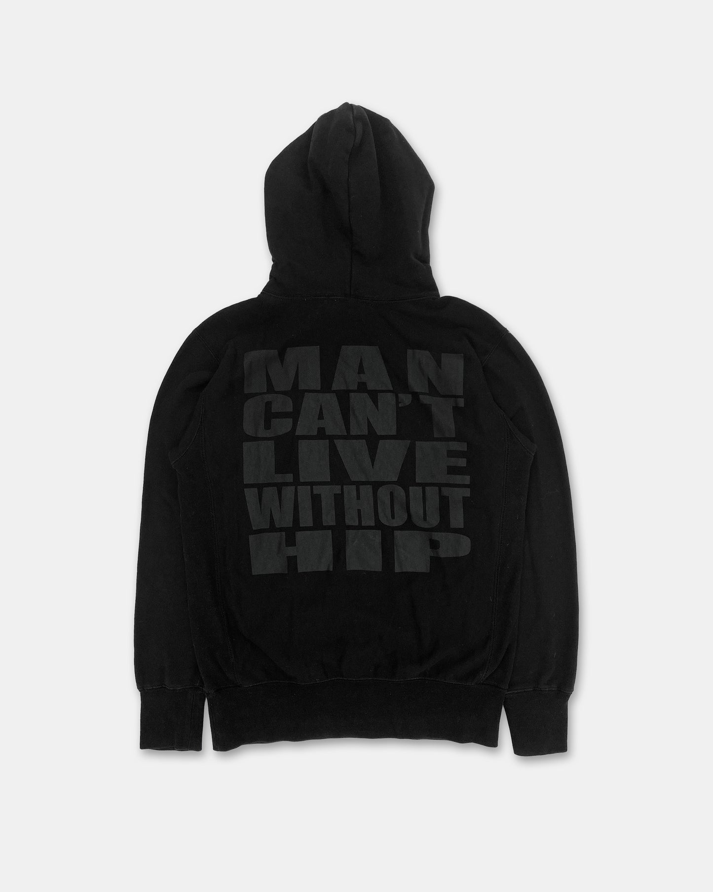 Junya Watanabe Comme des Garçons 2017 Man Can't Live Without Hip Hoodie Black