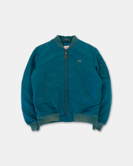 Lacoste L!ve 2010s Bomber Jacket Shiny Petrol