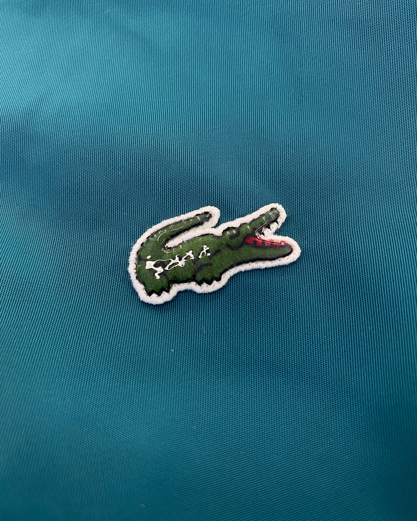 Lacoste L!ve 2010s Bomber Jacket Shiny Petrol