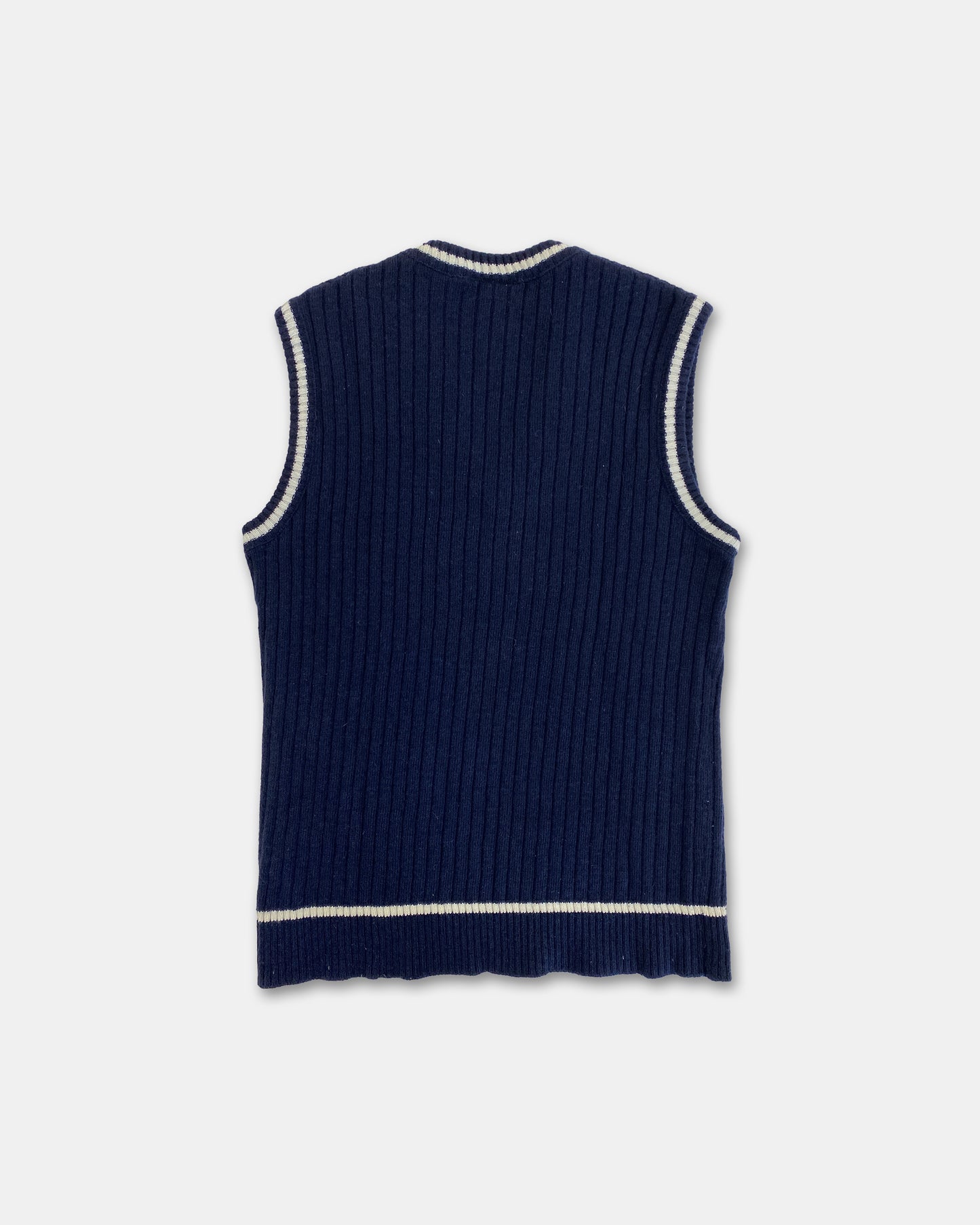 Lacoste 1980s Knit Sweater Vest Navy