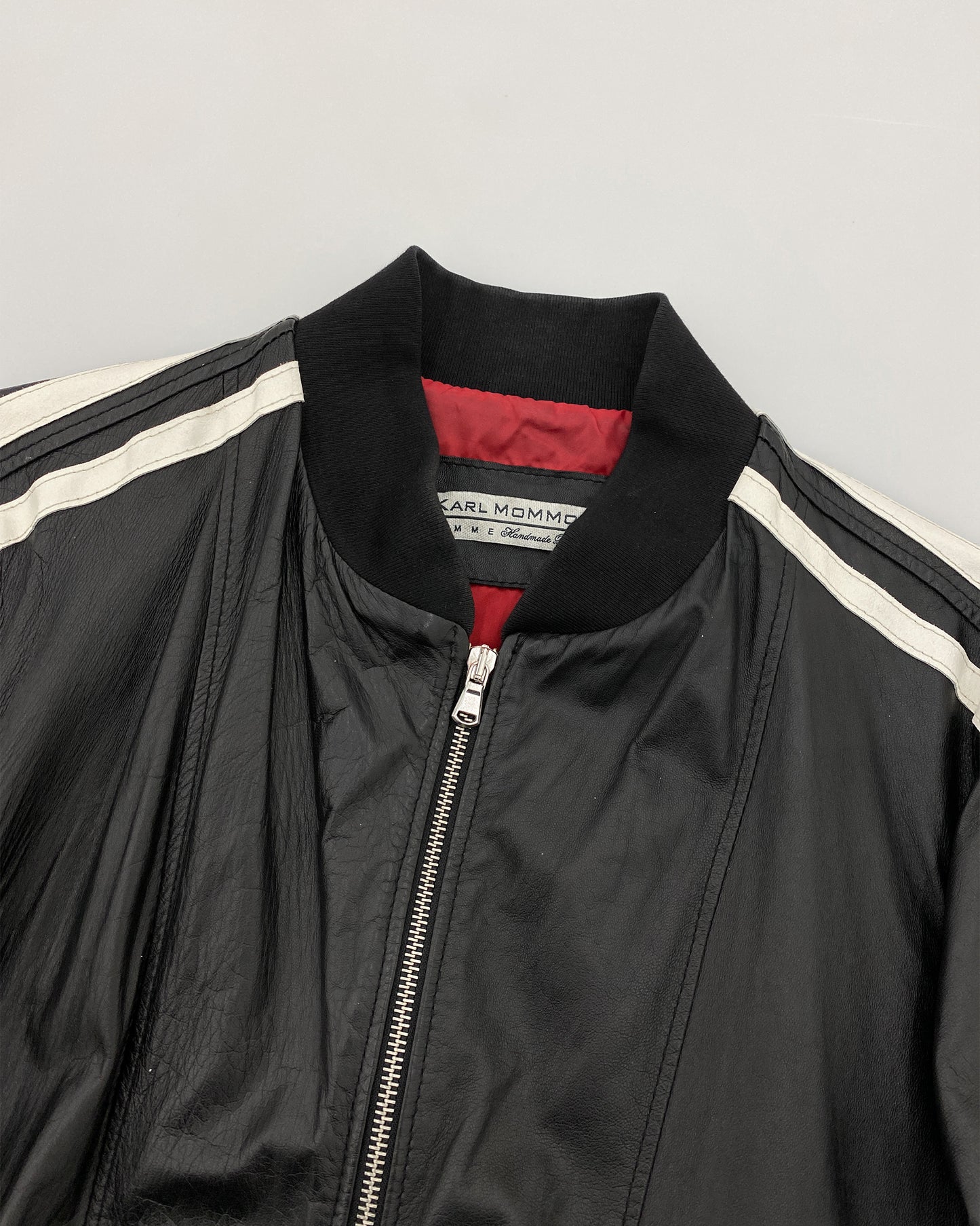 Karl Mommoo 2000er Lederjacke Schwarz 