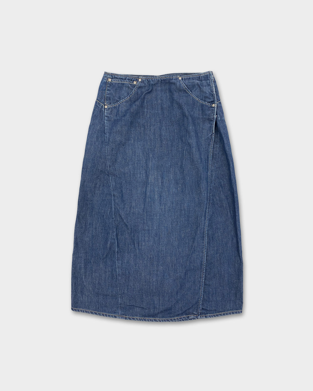 Levis Engineered Jeans 2000s Denim Maxi Skirt Blue