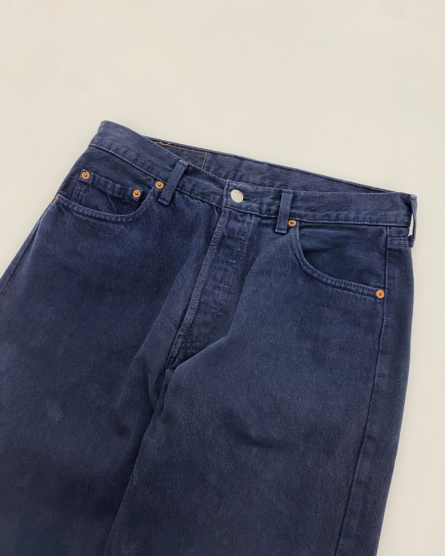 Levis 1990er 501 Denim Verblasstes Blau 