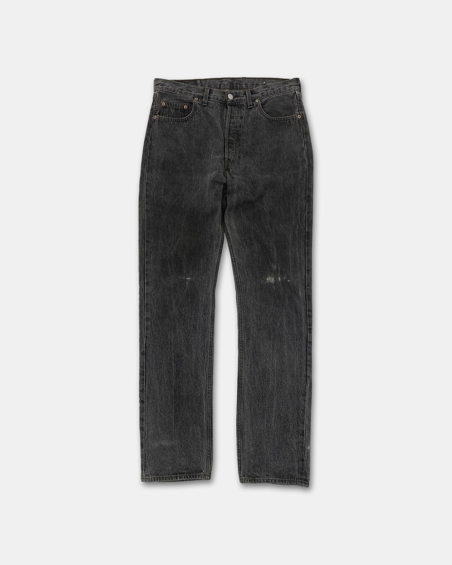 Levis 1990s 501 Denim Washed Grey