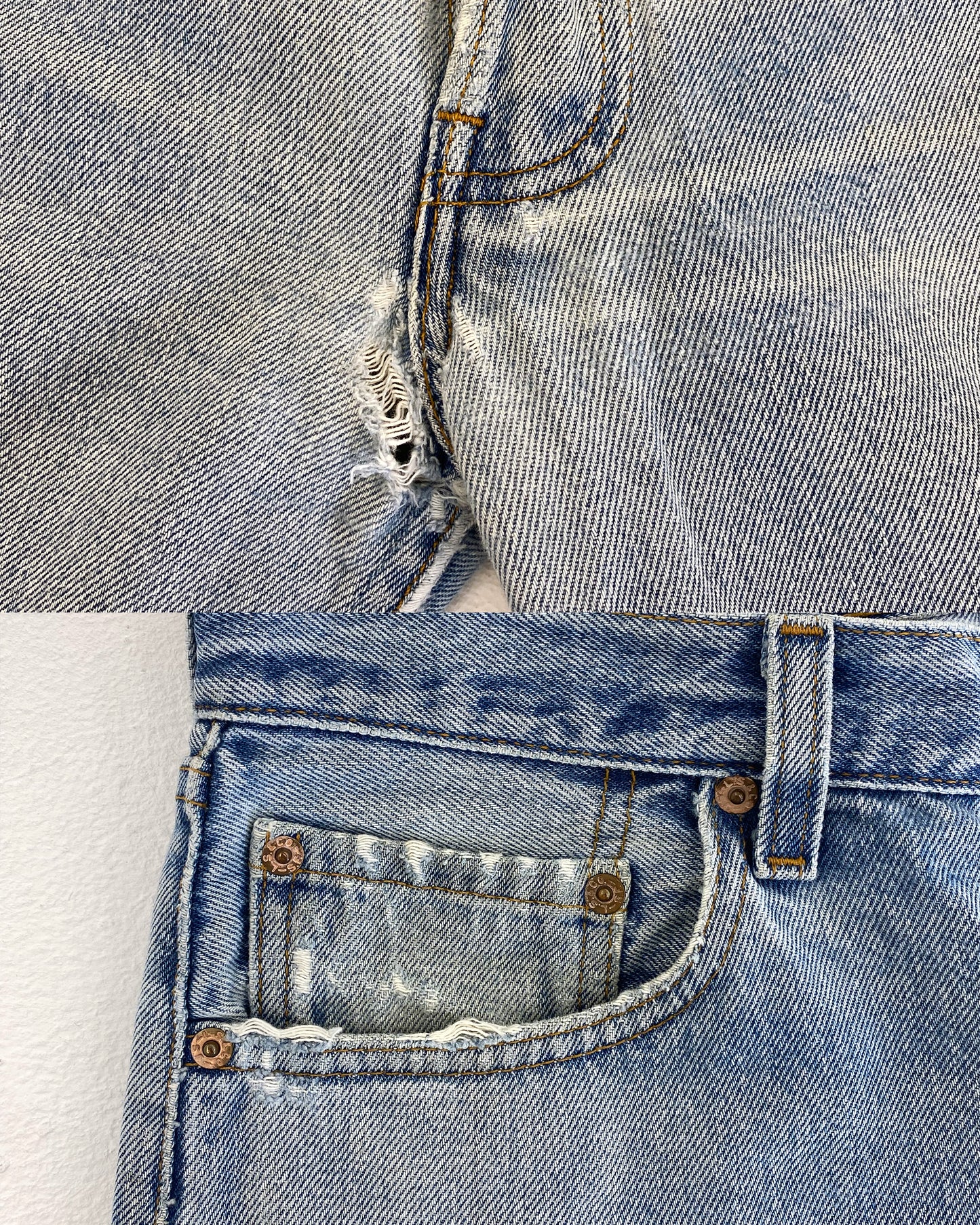 Levis 1990s 501 USA Denim Light Blue