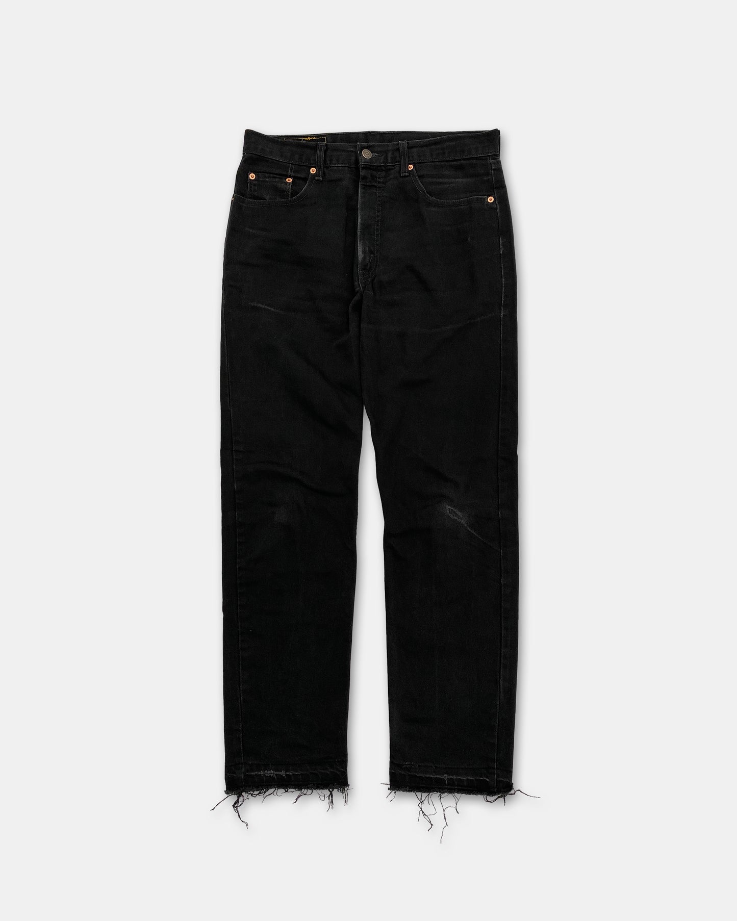 Levis 1990er Distressed Orange Tab Denim Schwarz 