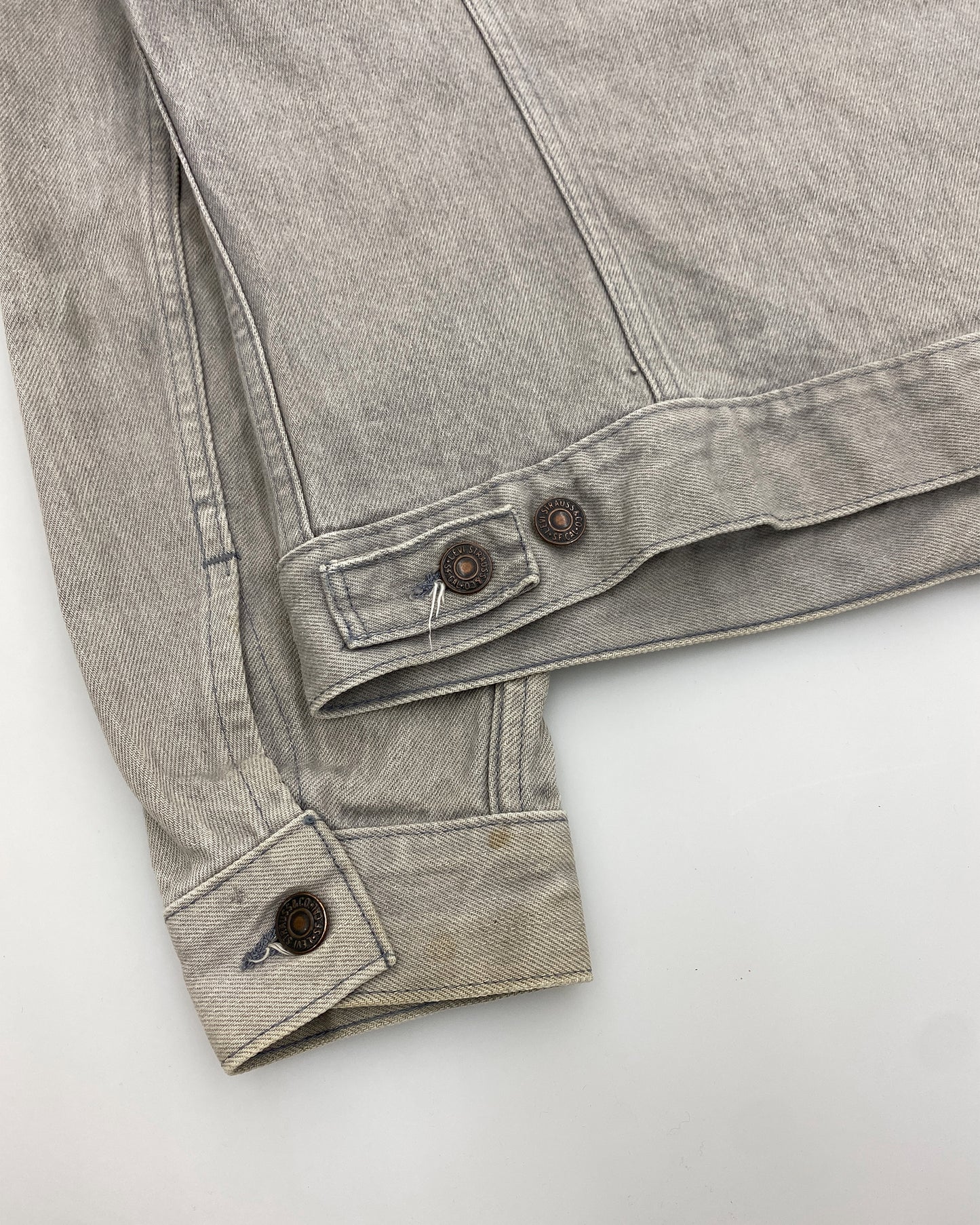 Levis 1980s Type 3 USA Denim Jacket Grey