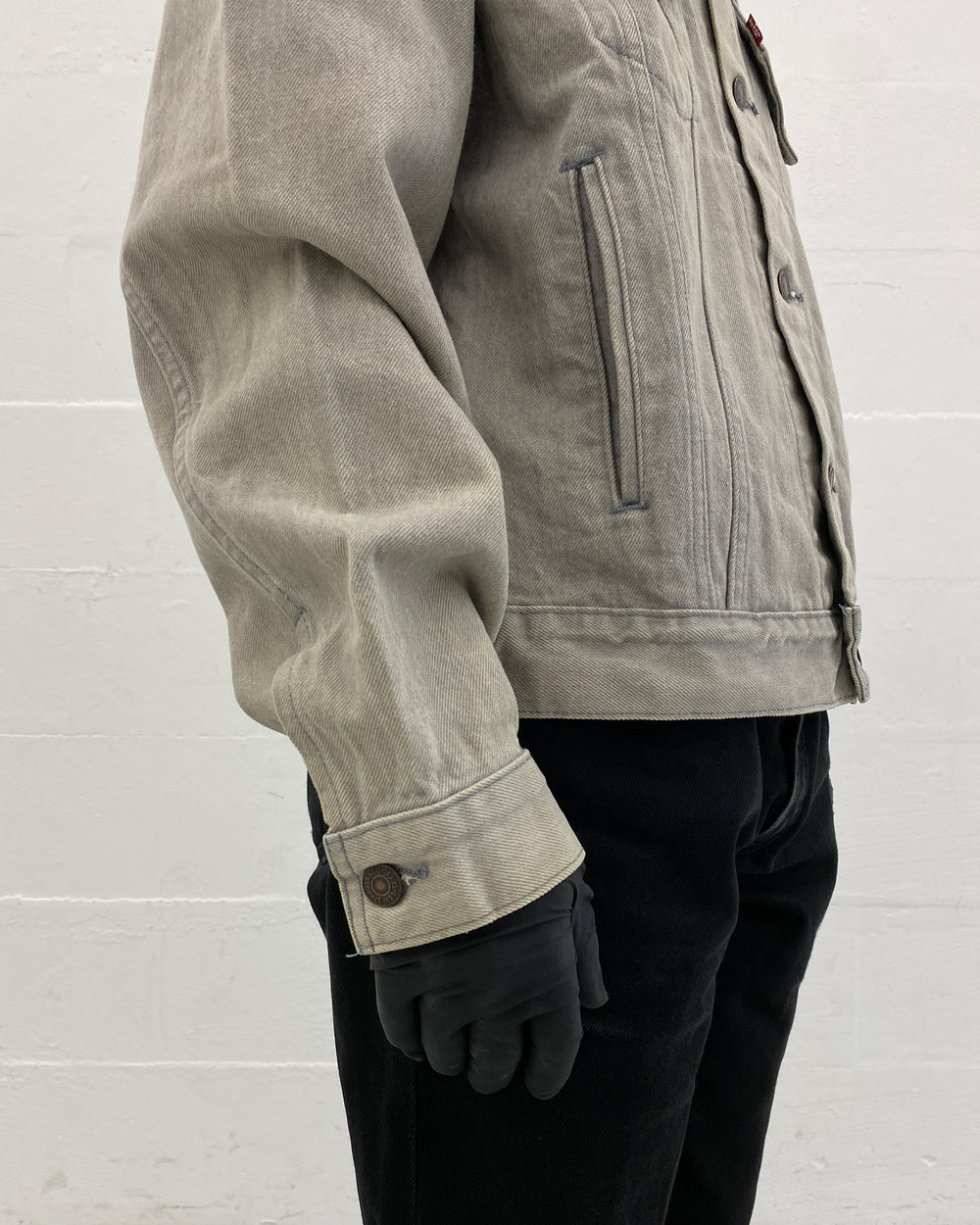 Levis 1980s Type 3 USA Denim Jacket Grey