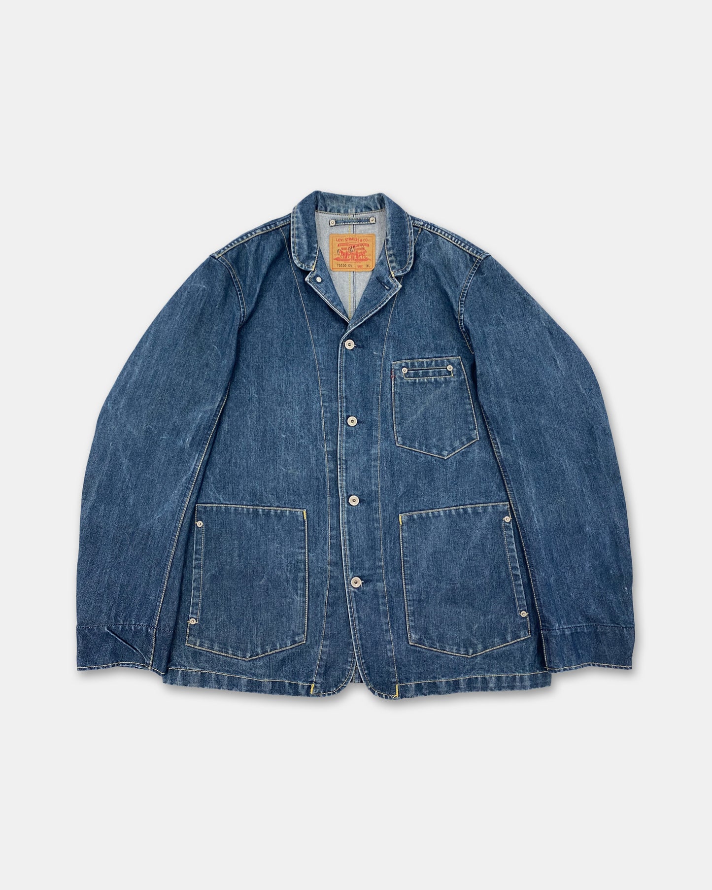 Levis 1990er Sample Jeansjacke Blau 