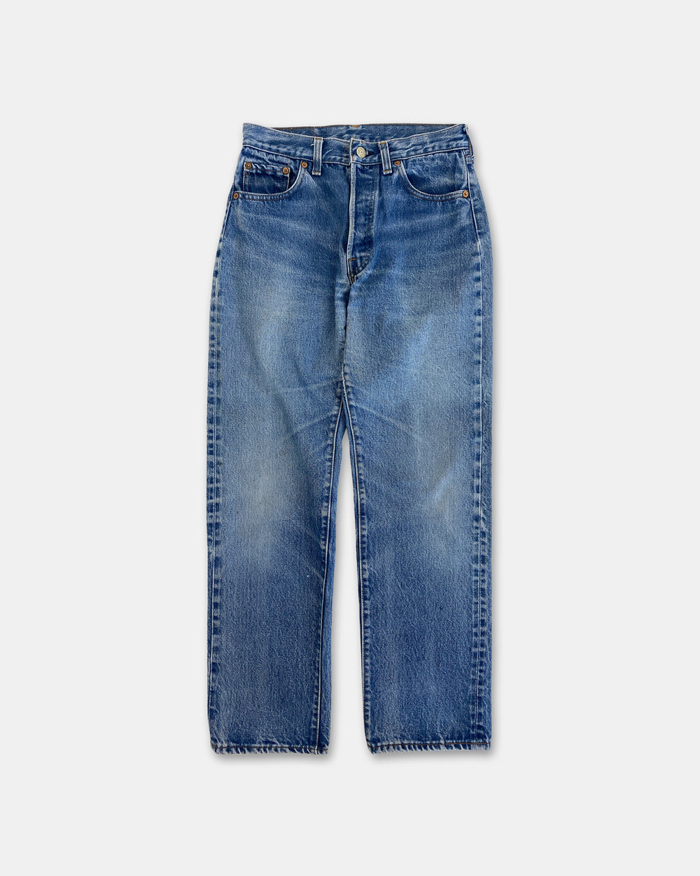 Levis 1970s 501 Selvedge Denim Light Blue