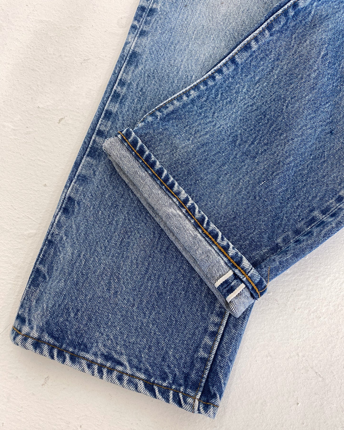 Levis 1970er 501 Selvedge Denim Hellblau 