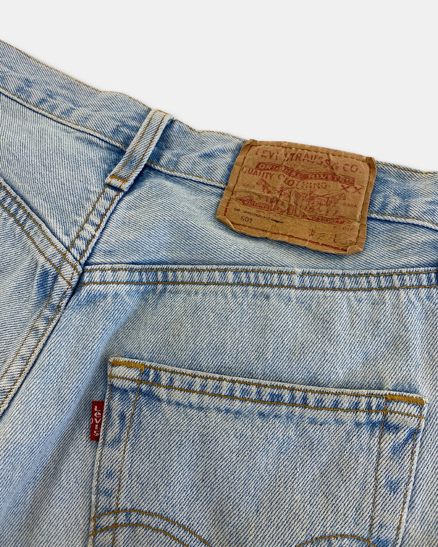 Levis 1993 501 Jeansshorts Hellblau 