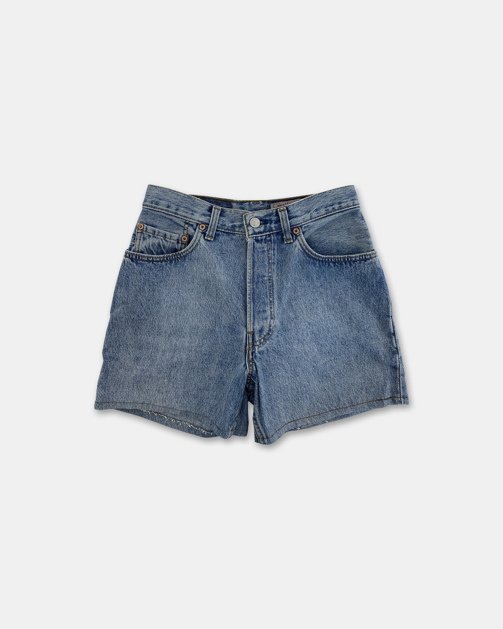 Levis 1990s 901 USA Denim Shorts Light Blue