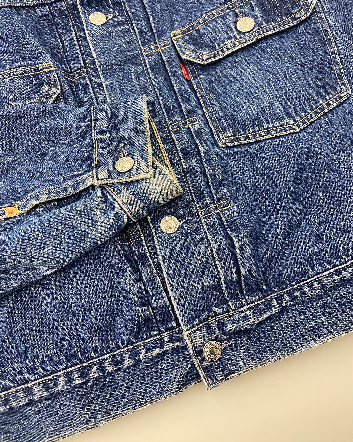 Levis 1992 Type 2 Italy Denim Jacket Blue