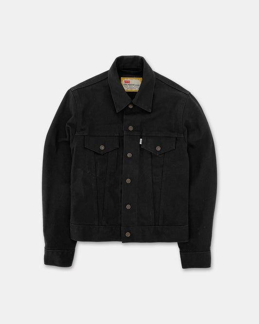 Levis 1998 Type 3 – Schwarze Jeansjacke mit Druckknöpfen 