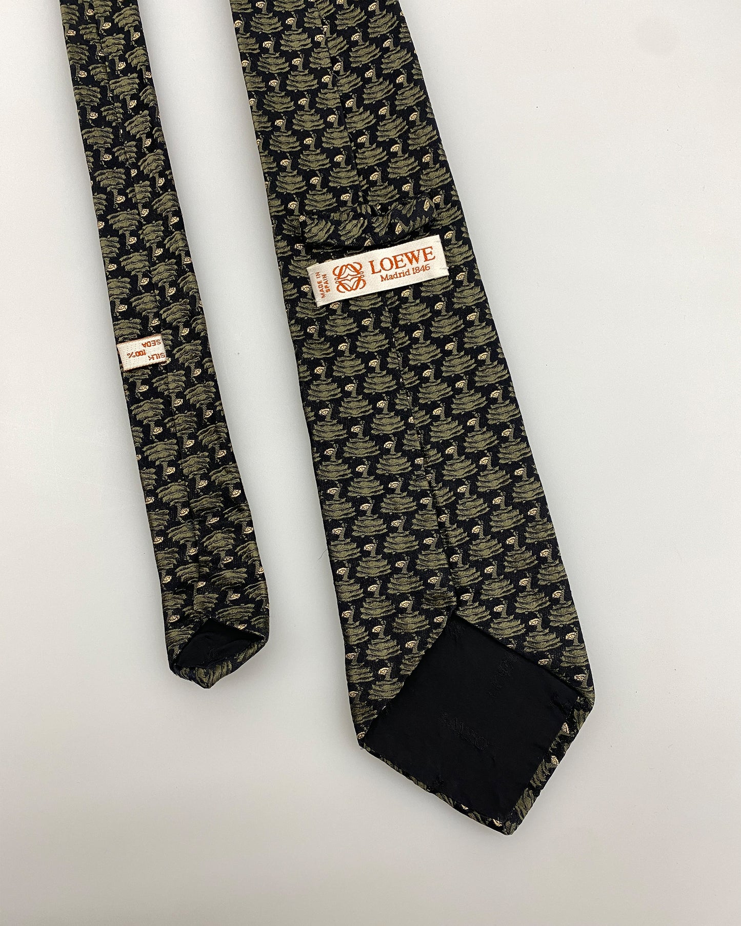 Loewe 1990s Pattern Tie Black