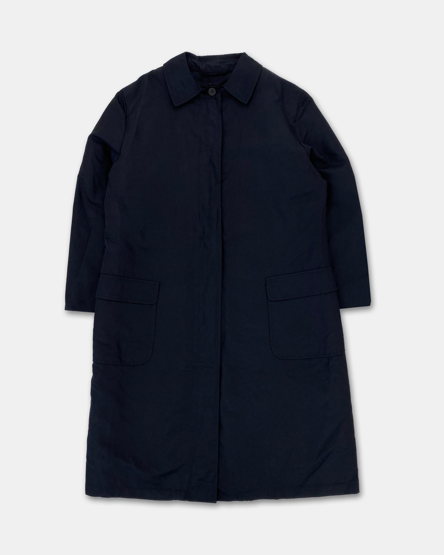 Lufthansa 2000s Padded Nylon Coat Navy