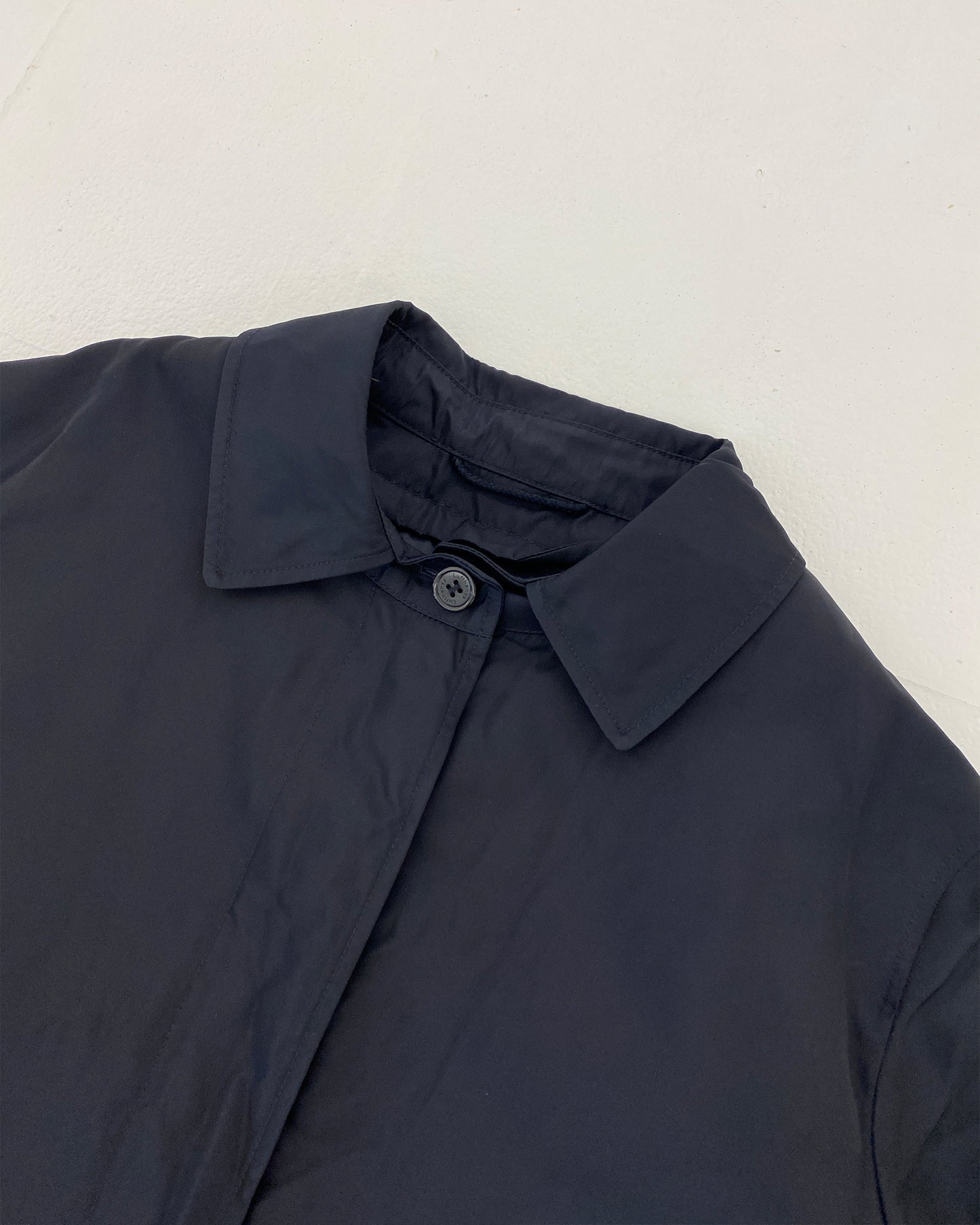 Lufthansa 2000s Padded Nylon Coat Navy