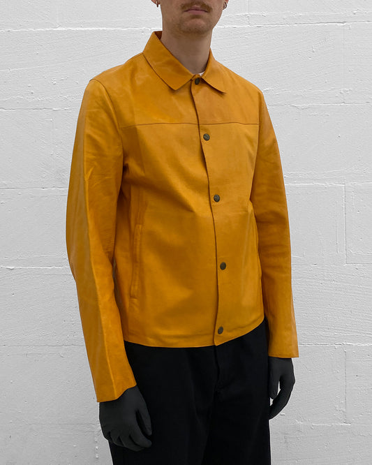 Miu Miu AW2000 Cow Leather Jacket Yellow