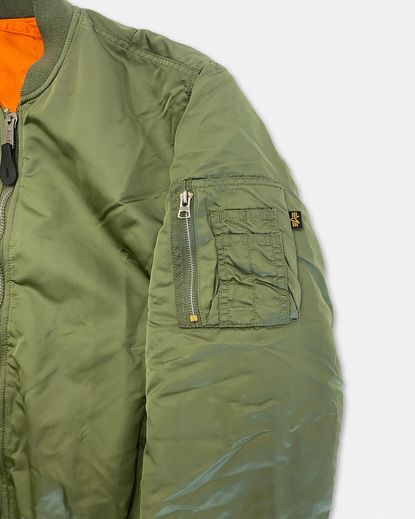 Alpha Industries 2010s  MA-1 Bomber Jacket Light Green