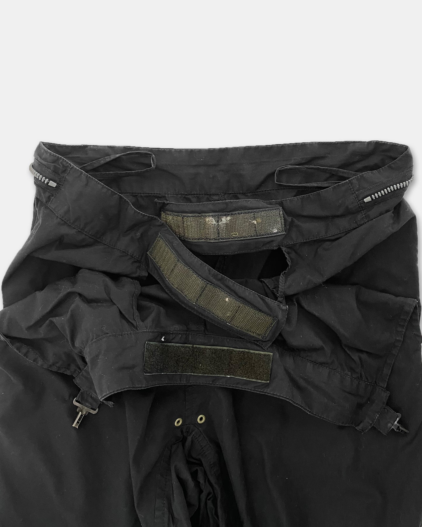 Maharishi – Ninja-Hose mit Drachenstickerei im 1990er-Stil, Schwarz 