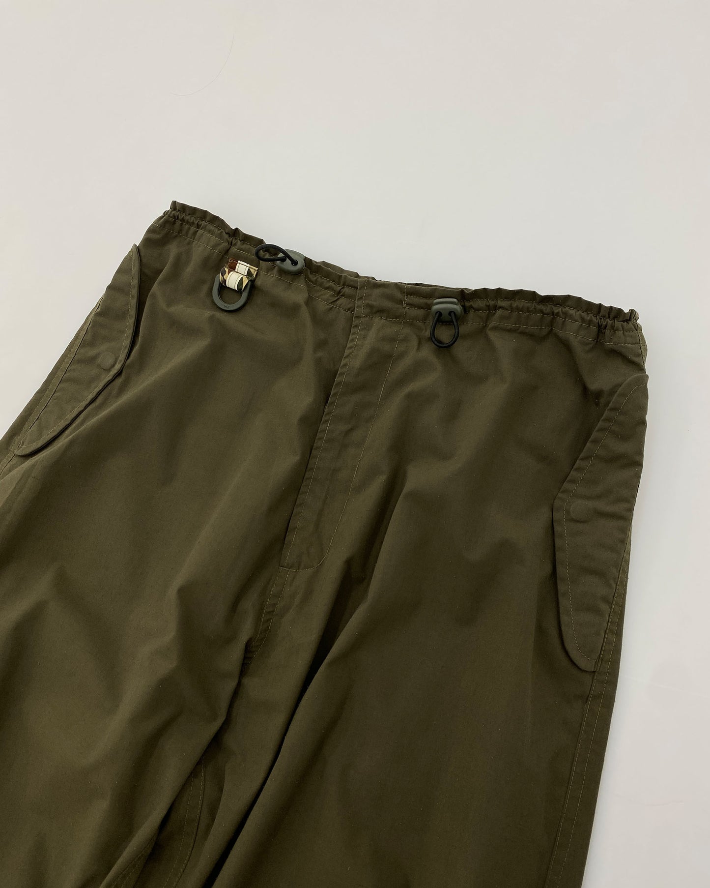 Maharishi 1990s Embroidered Mantis Snopants Parachute Pants Khaki Green