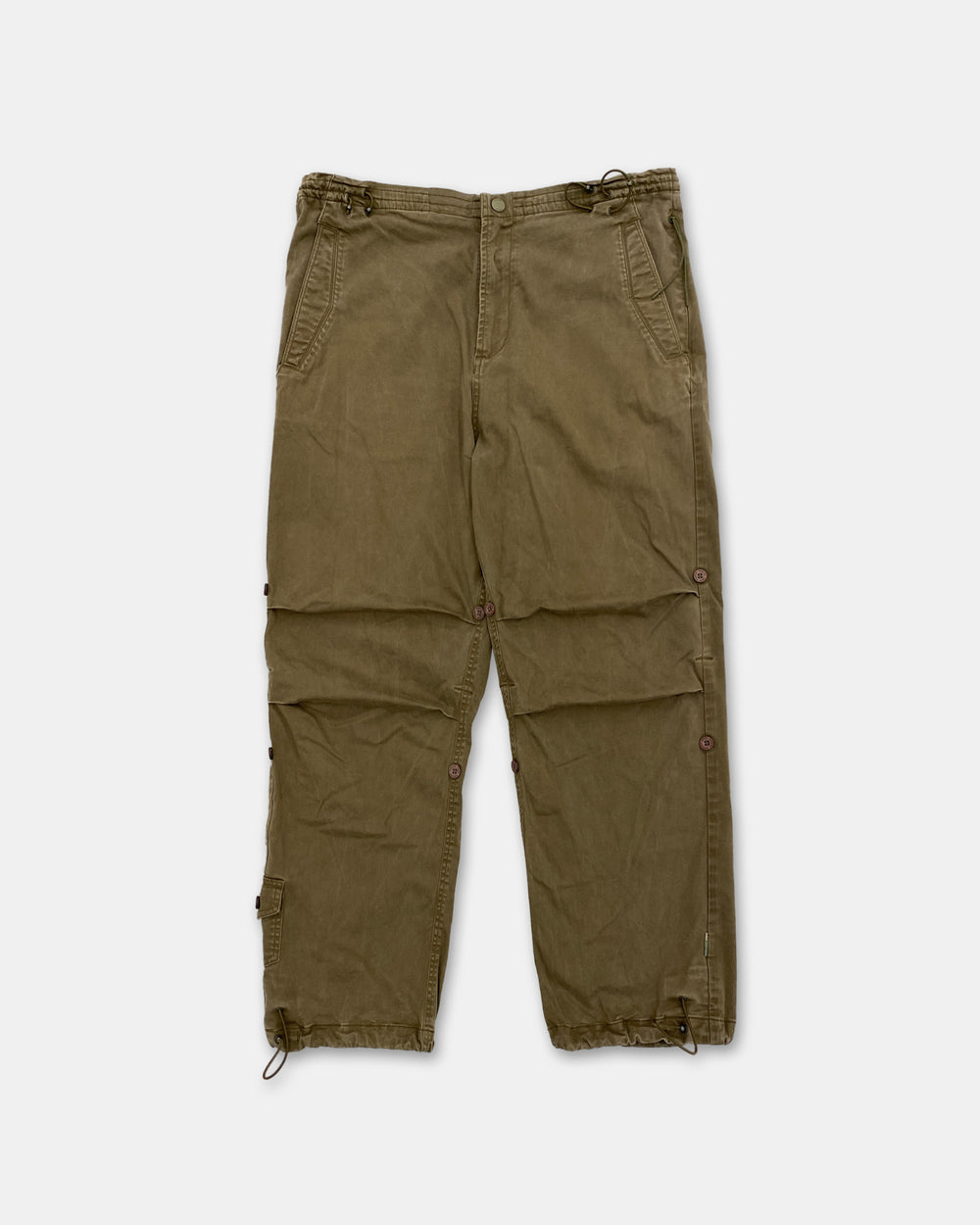 Maharishi 2000s Adjustable Pants Khaki Green