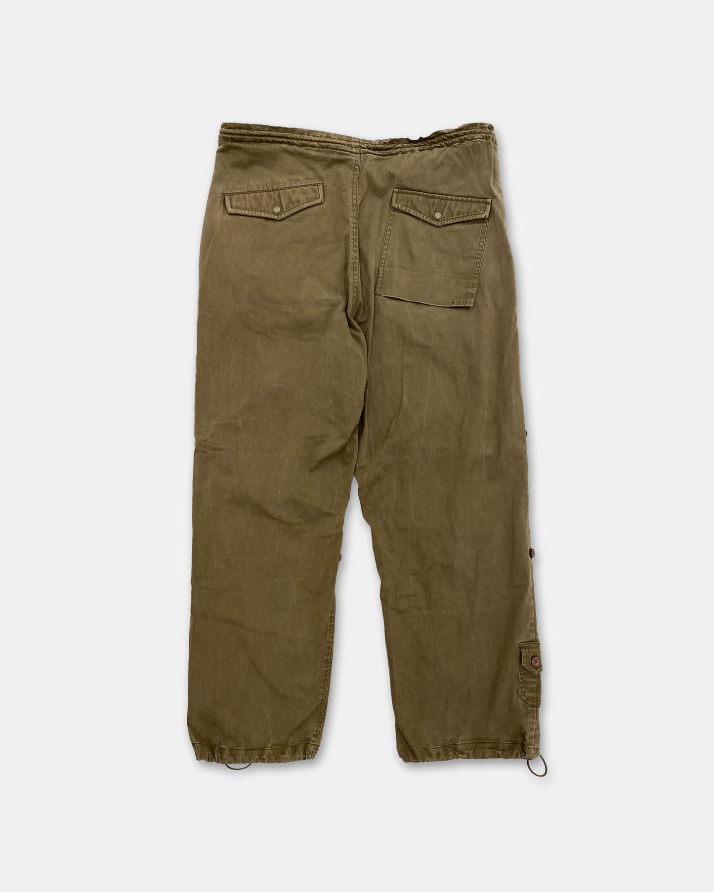 Maharishi 2000s Adjustable Pants Khaki Green