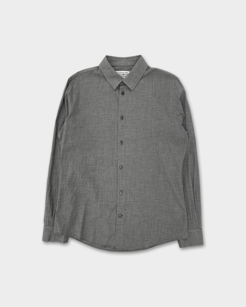 Maison Martin Margiela AW2014 Hidden Button Down Shirt Grey