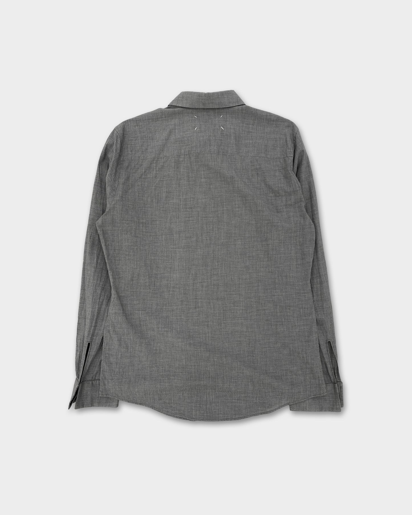 Maison Martin Margiela AW2014 Hidden Button Down Shirt Grey