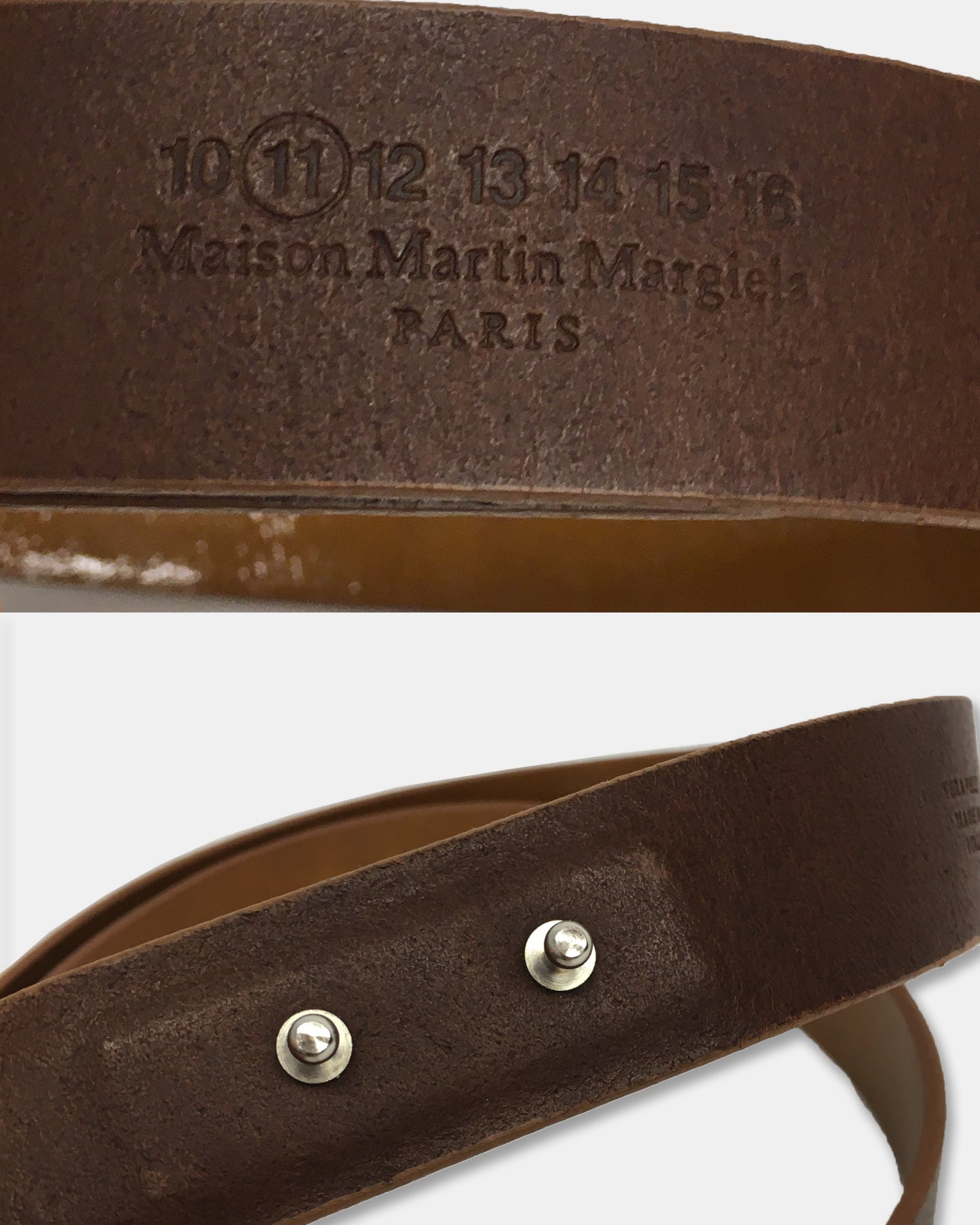 Maison Martin Margiela 2000s Leather Belt Brown