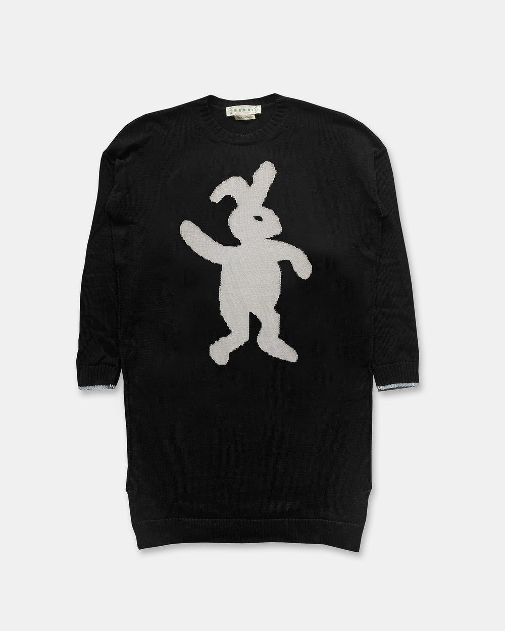 Marni AW2019 Dance Bunny Knit Dress Black