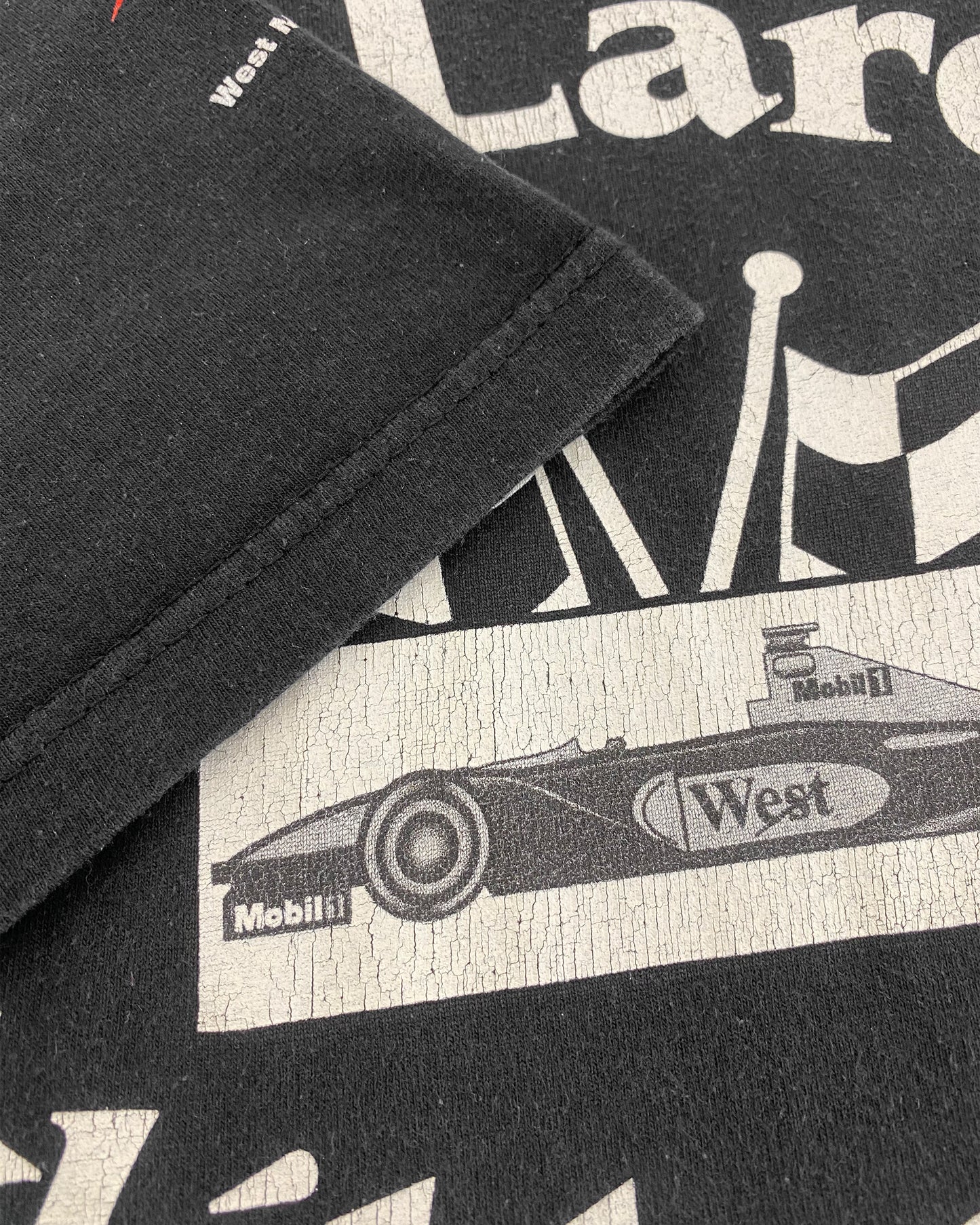 Vintage 1990s McLaren Racing Club Graphic T-Shirt Black