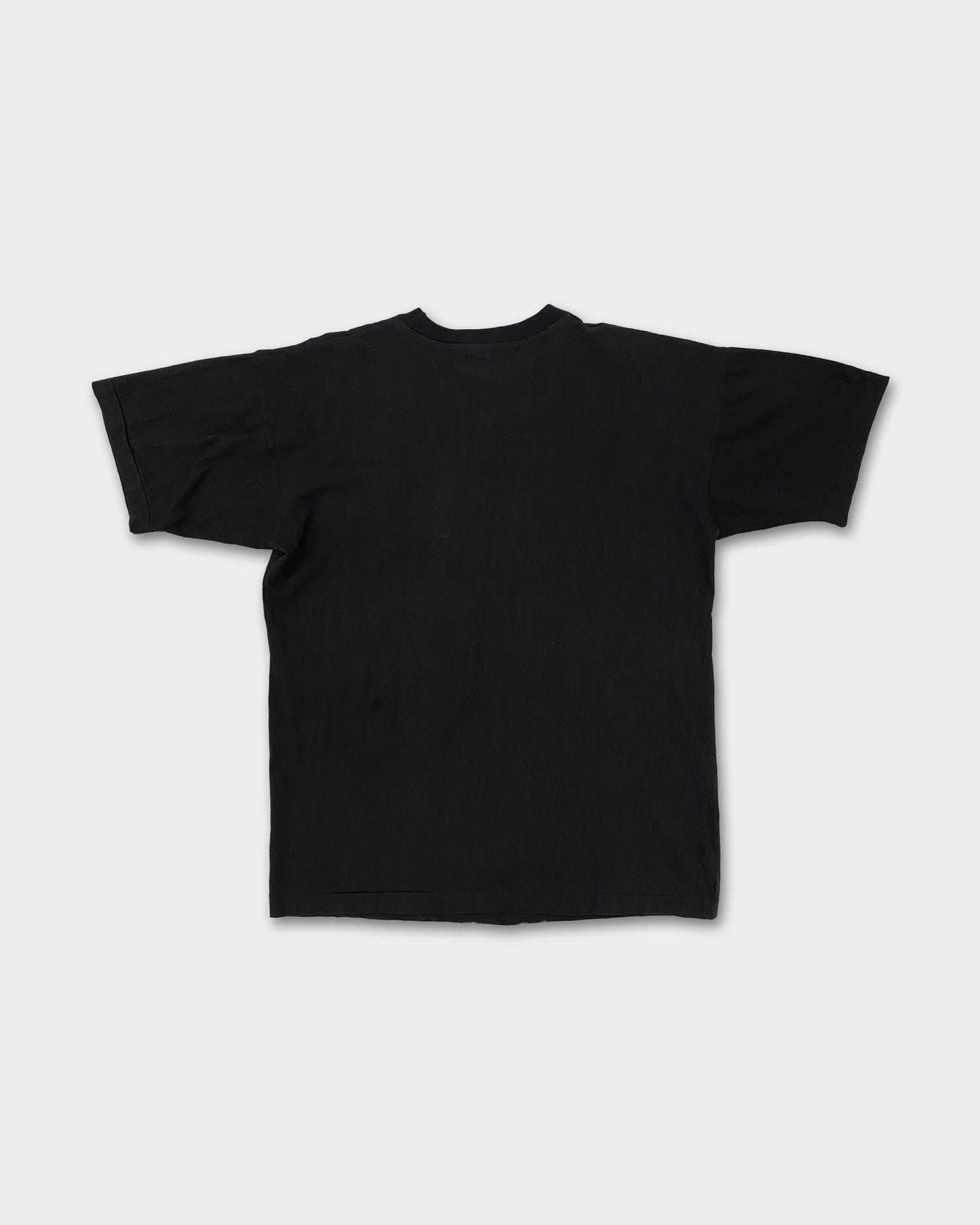 Vintage 1990s Basic Line Movie Single Stitch T-Shirt Black