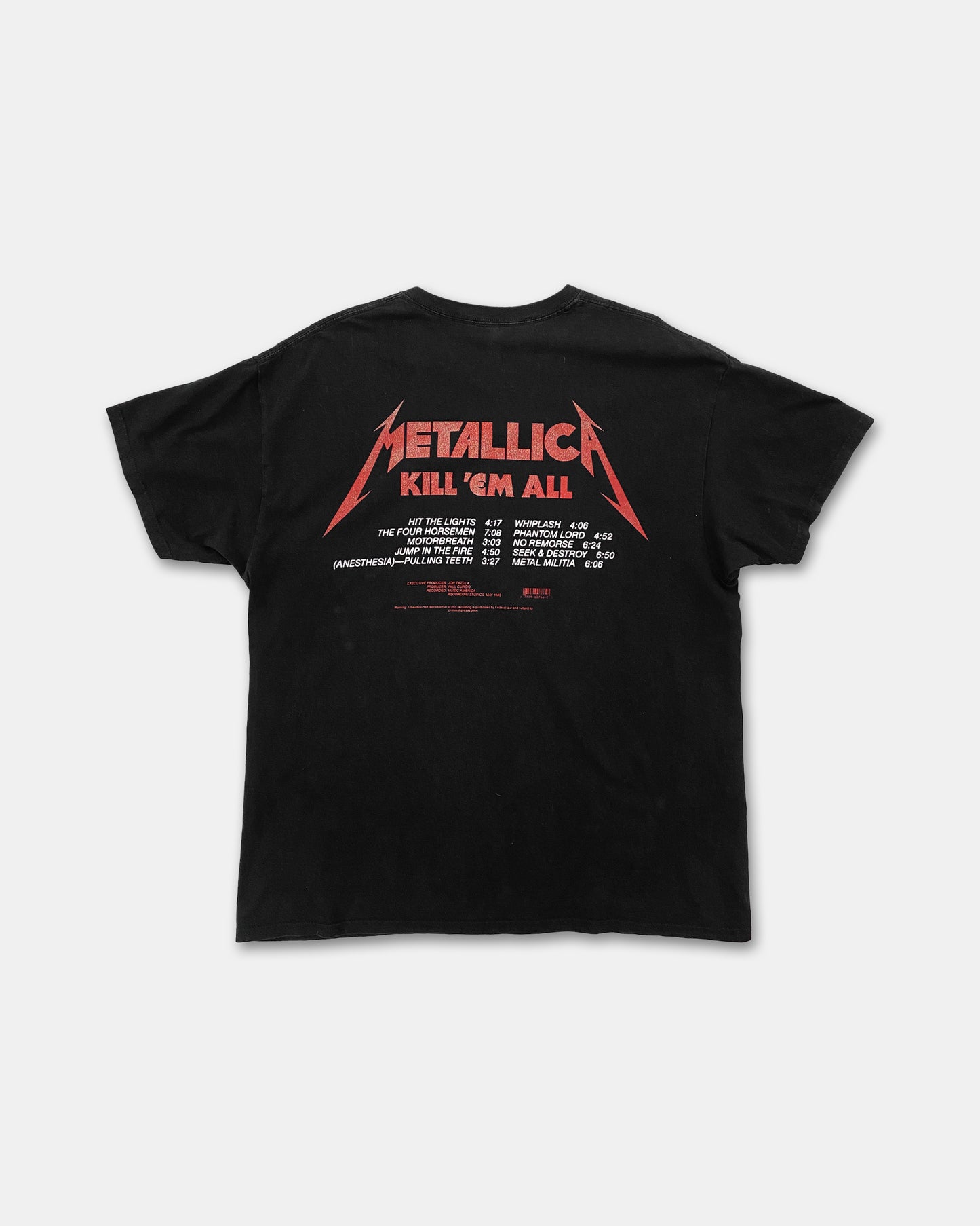 Metallica 2020s Kill 'Em All Band T-Shirt Black