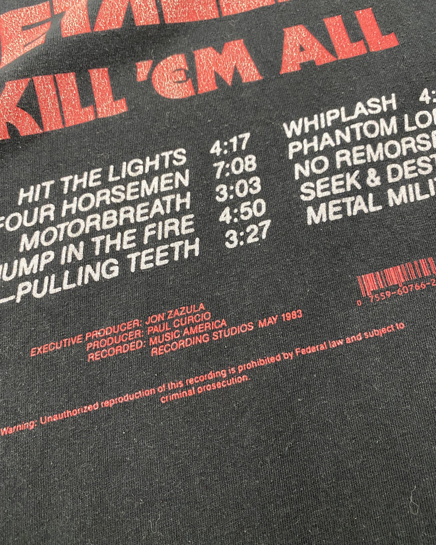 Metallica 2020s Kill 'Em All Band-T-Shirt Schwarz 