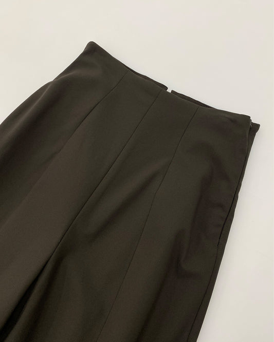 Marithé + François Girbaud 2000er Slim Hose Braun 