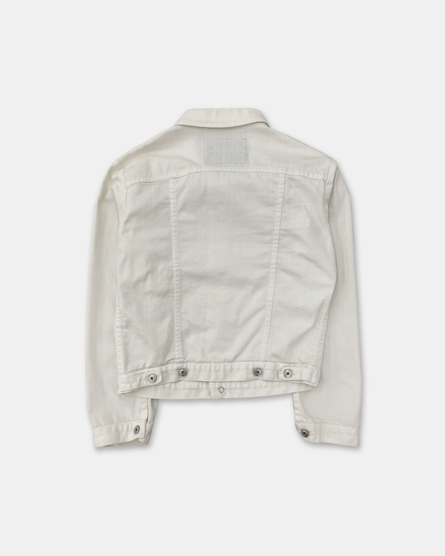 Marithé + François Girbaud 2000s Light Denim Jacket White