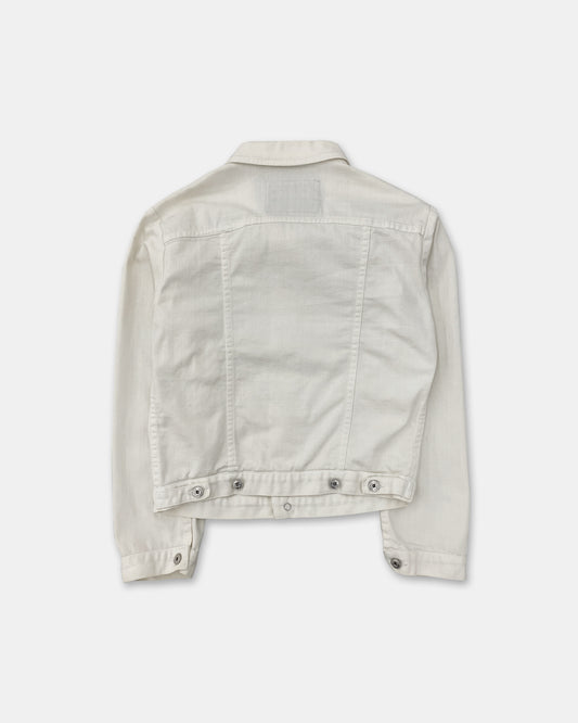 Marithé + François Girbaud 2000s Light Denim Jacket White