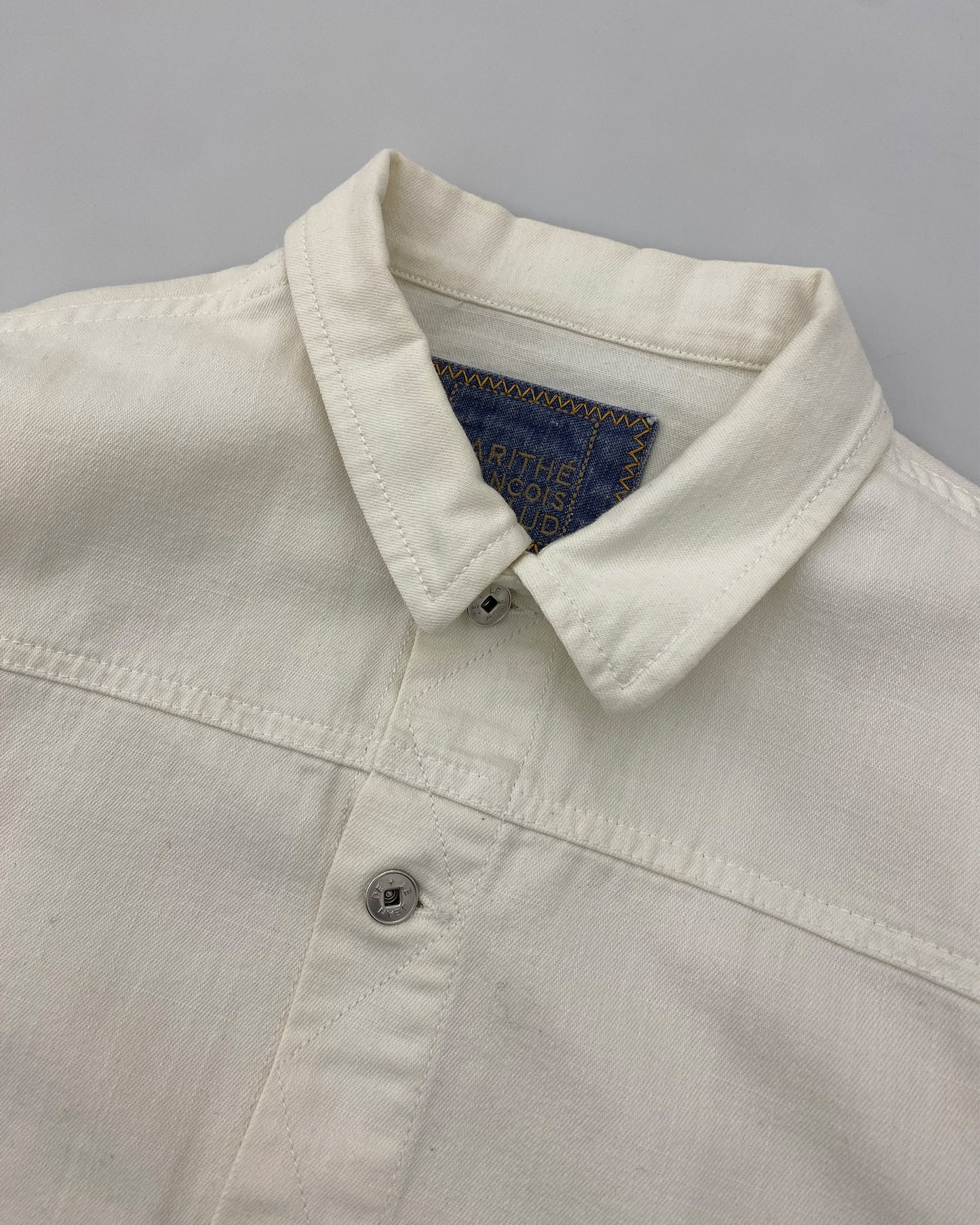 Marithé + François Girbaud 2000s Light Denim Jacket White