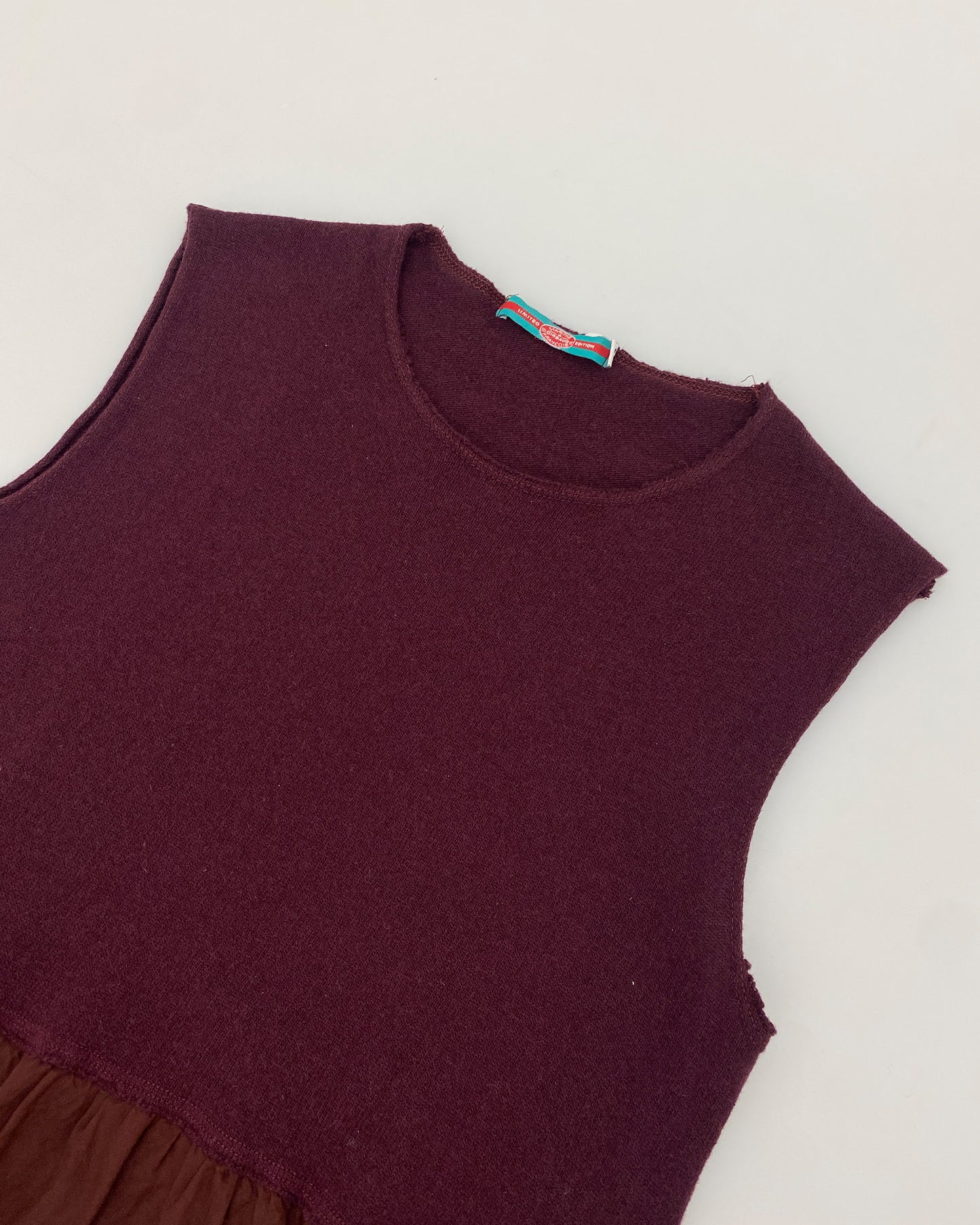 Marithé + François Girbaud 1990s Knit Nylon Tank Dress Purple