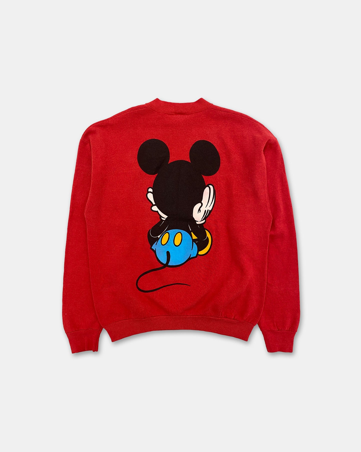 Vintage 1990s Made in USA Disney Mickey Crewneck Red