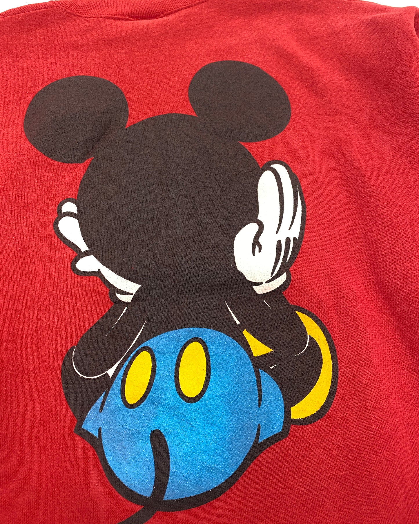 Vintage 1990s Made in USA Disney Mickey Crewneck Red