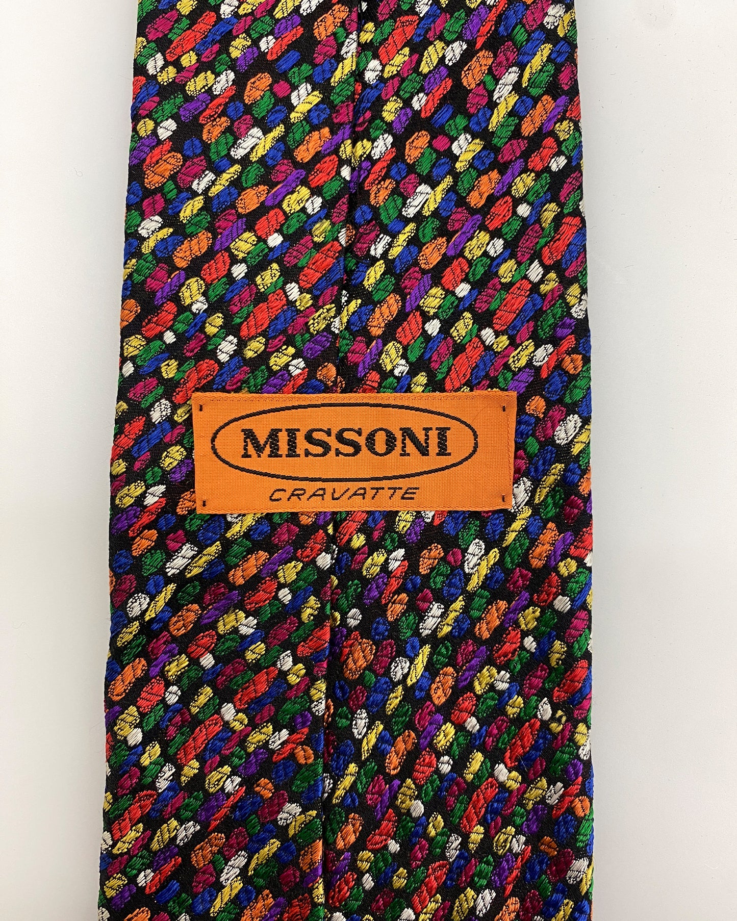 Missoni 1990s Muster Krawatte Mehrfarbig 