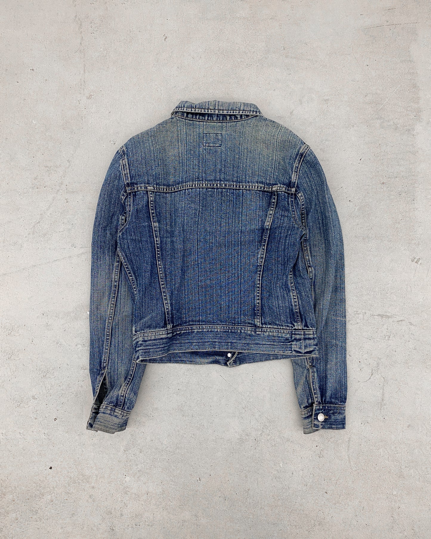 Miss Sixty 2000s Stone Wash Denim Jacket Dirty Blue