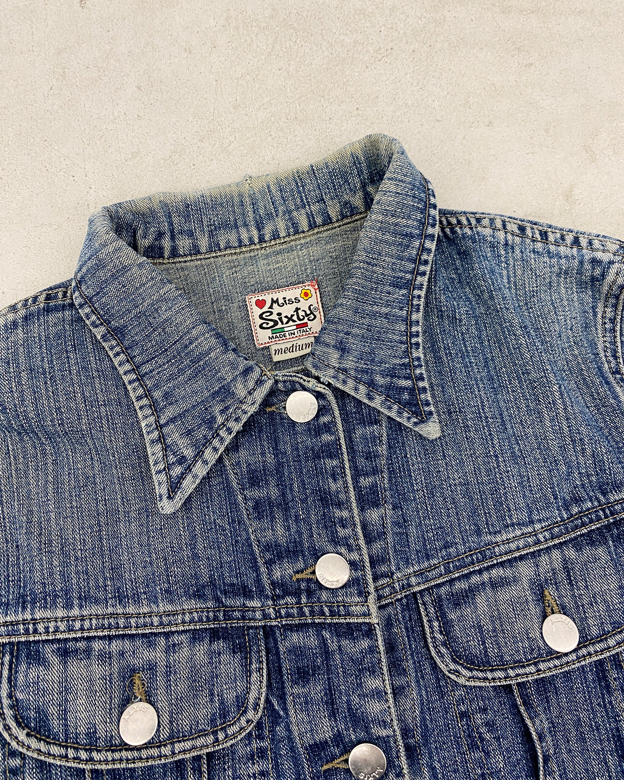 Miss Sixty 2000s Stone Wash Denim Jacket Dirty Blue – Knud Peters