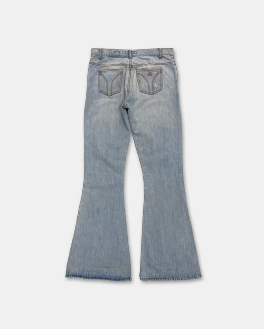 Miss Sixty 2010s SuperTommy Extreme Bootcut Denim Light Blue