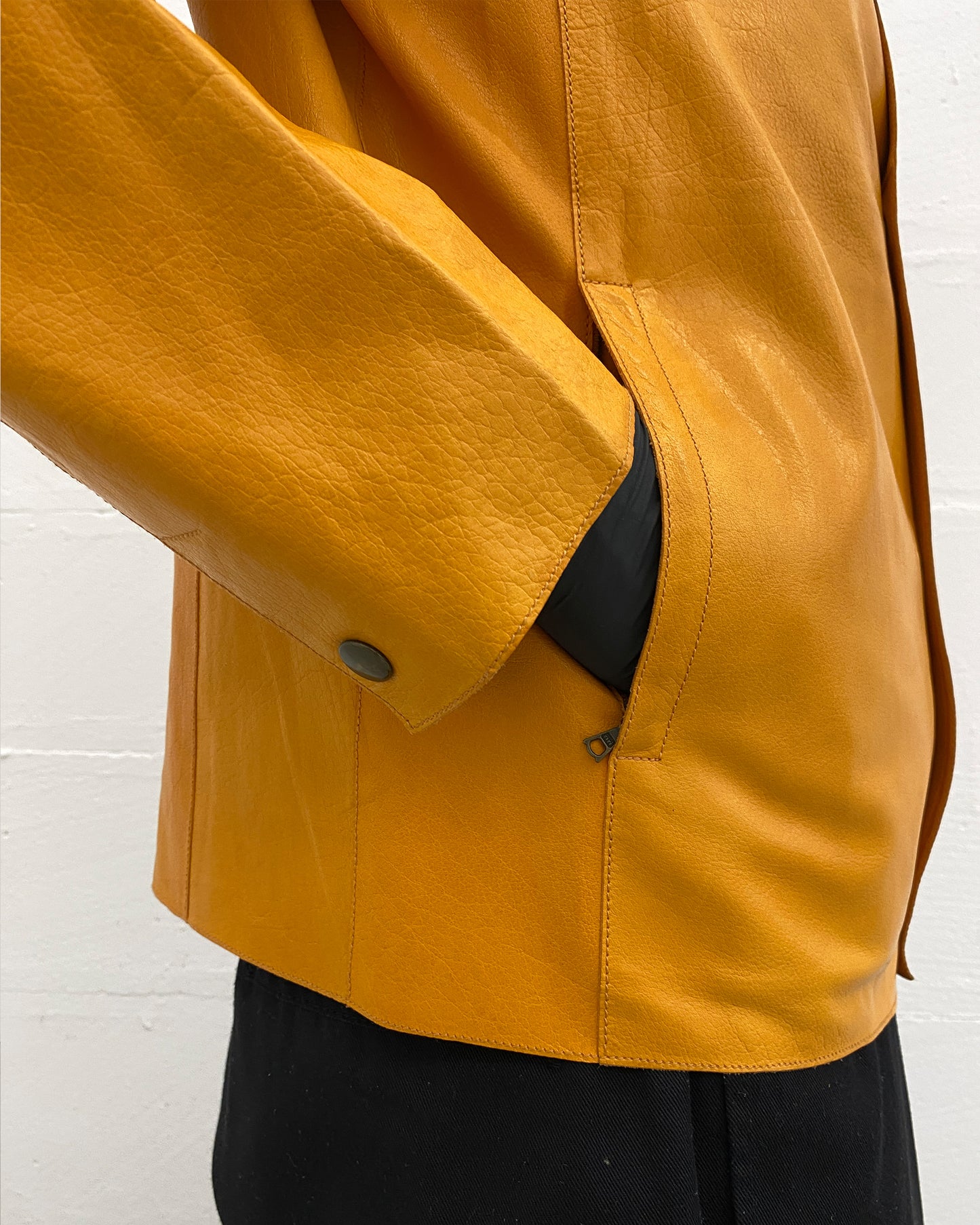 Miu Miu AW2000 Cow Leatherjacket Yellow